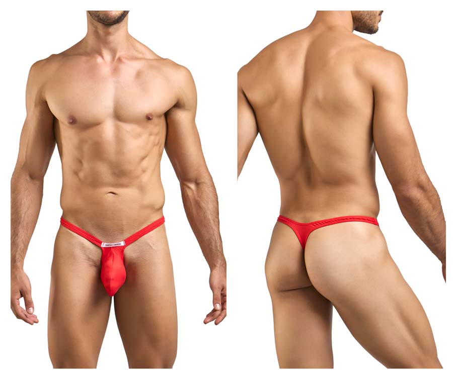 [JUSTIN+SIMON] Bulge Thongs Peach Red (XSJBU02)